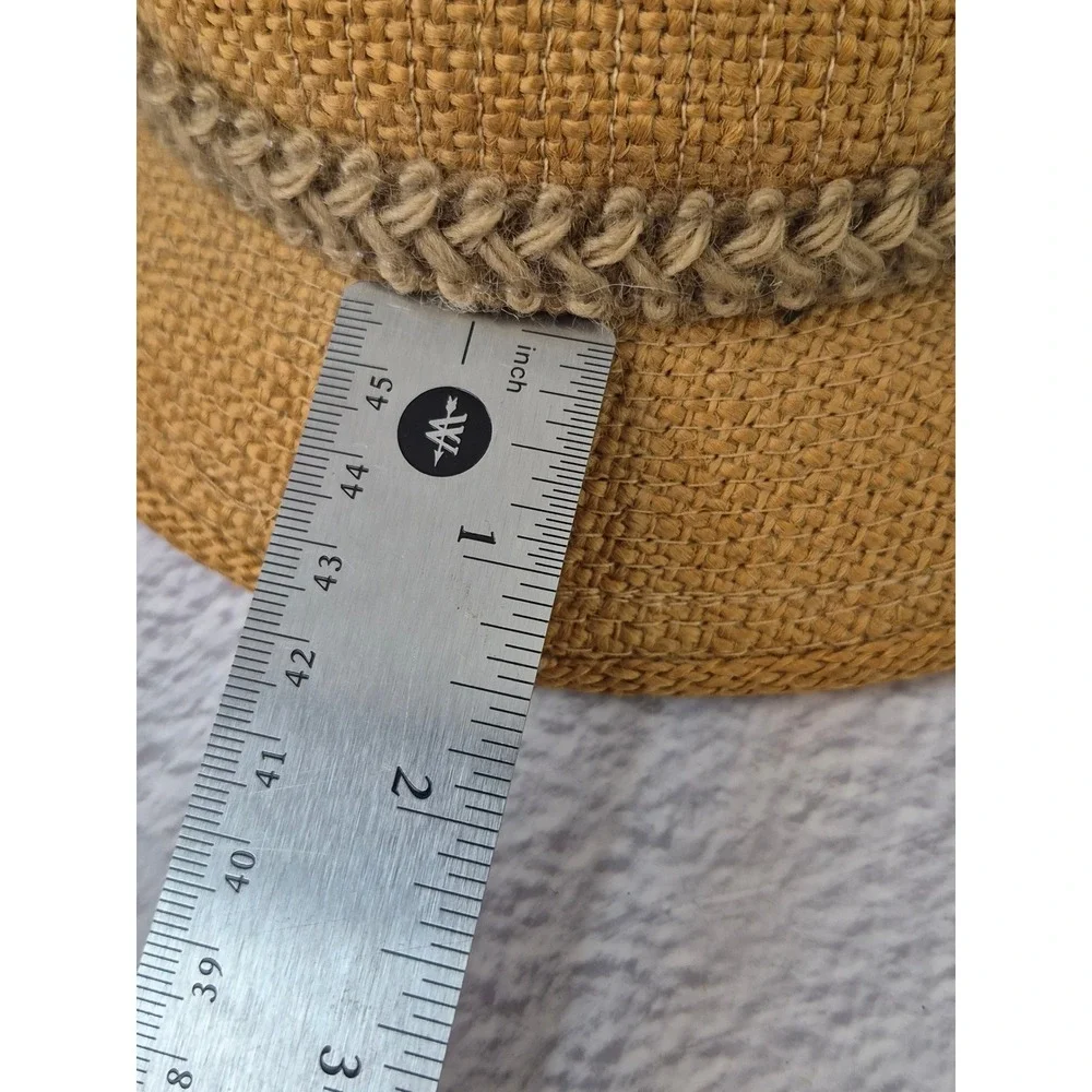 United Hatters Cap & Millinery Vintage Straw Fedora Hat Medium Lined